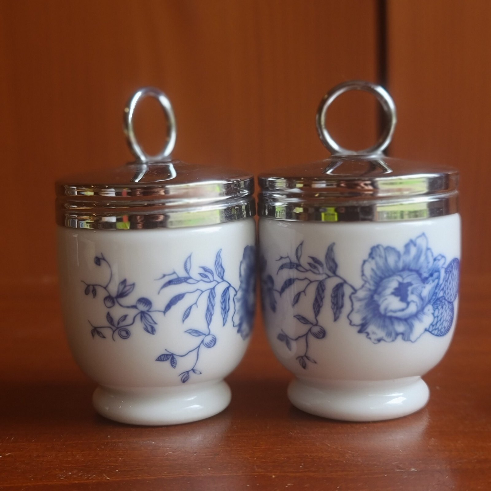 Royal Worcester Egg Coddlers – Rhapsody Pattern (Set of 2) - Image 3