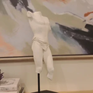 Classical Male Torso Sculpture Plaster Statue Greek Roman Style Nude Figurine