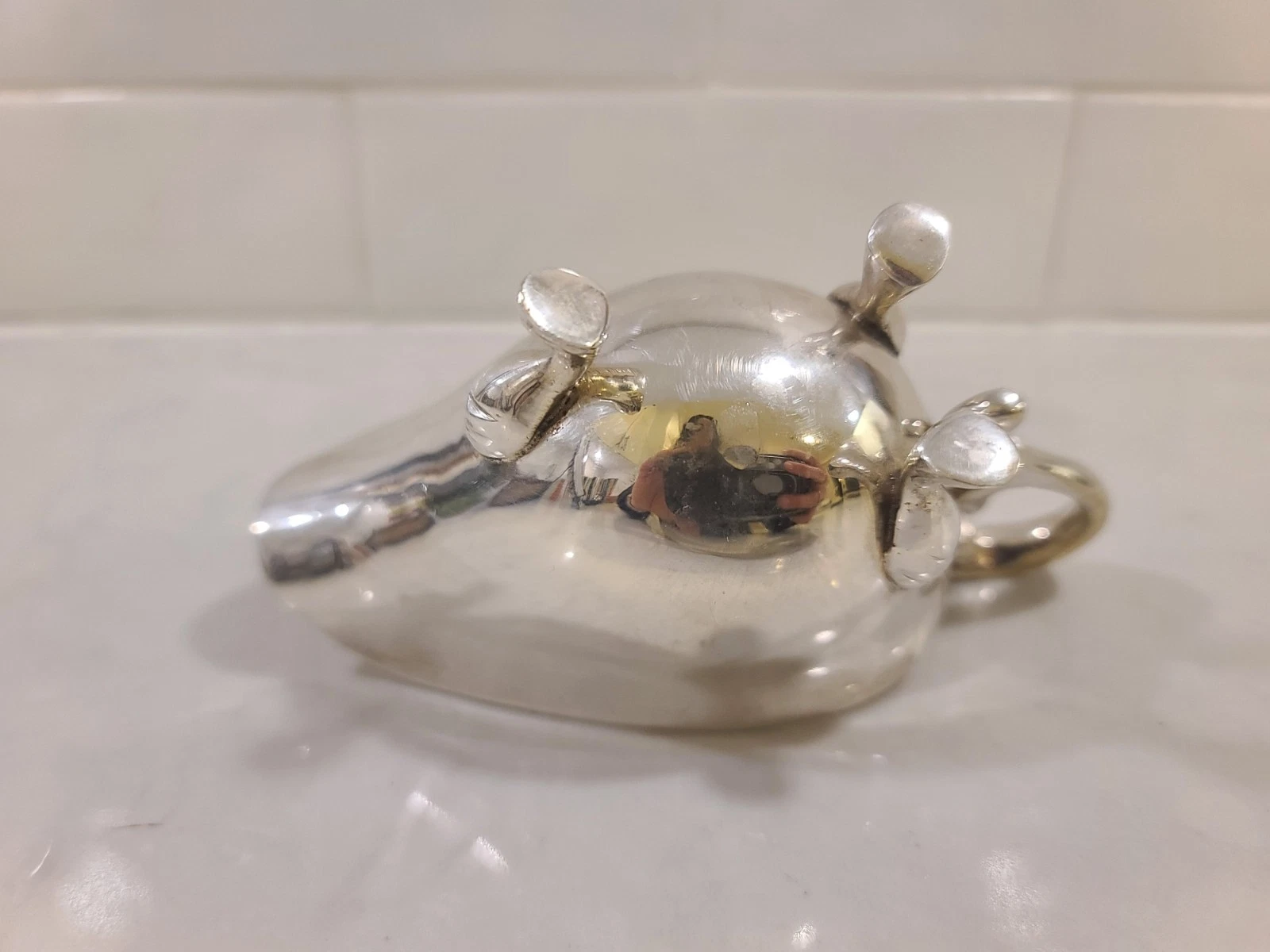 Vintage Silver Plated Gravy Boat Sauce Saucier Georgian Ornate 3 Footed Unmarked - Image 7