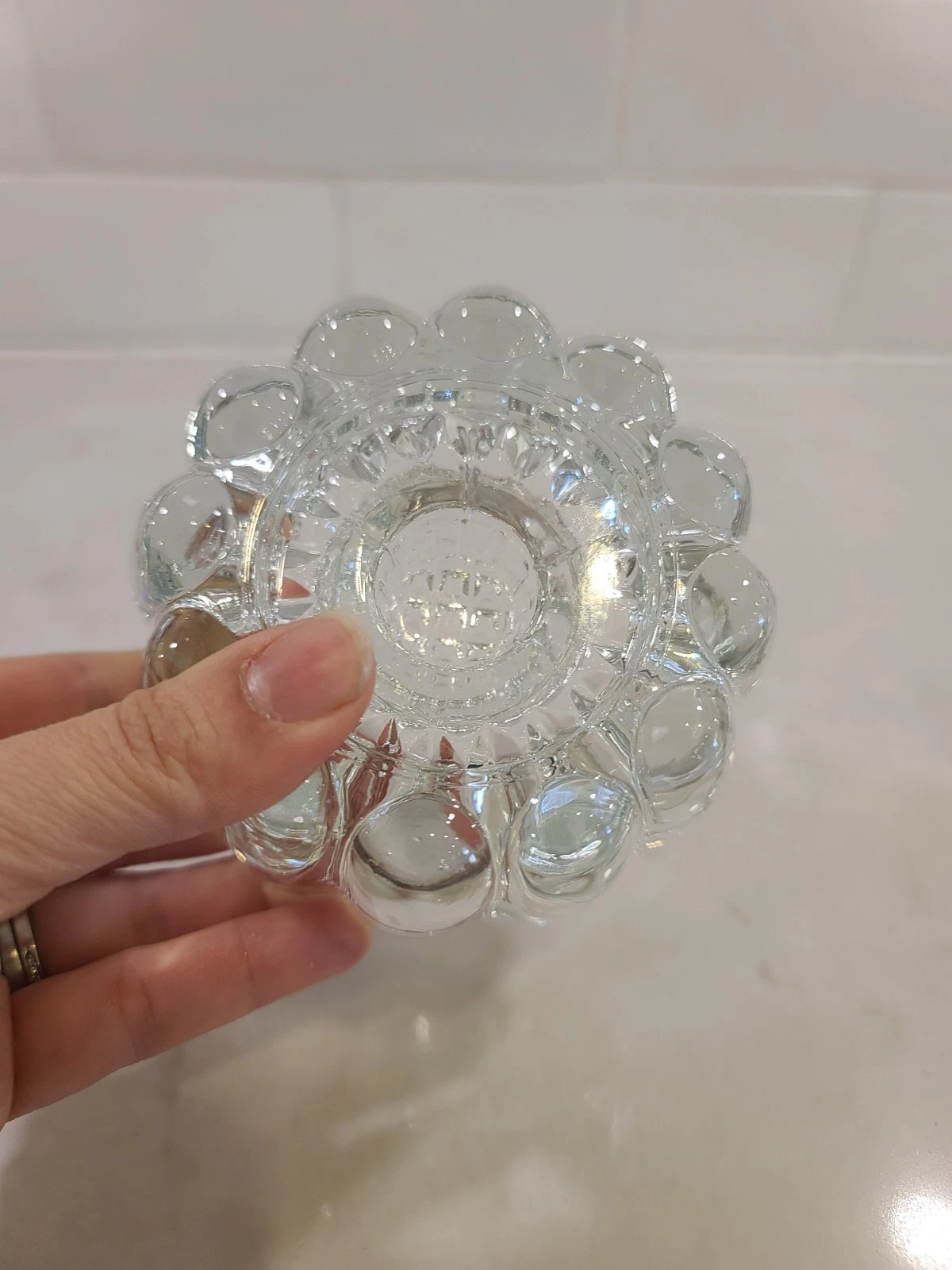 Vintage Princess House Lead Crystal 3 Way One Candle Holder - Image 3