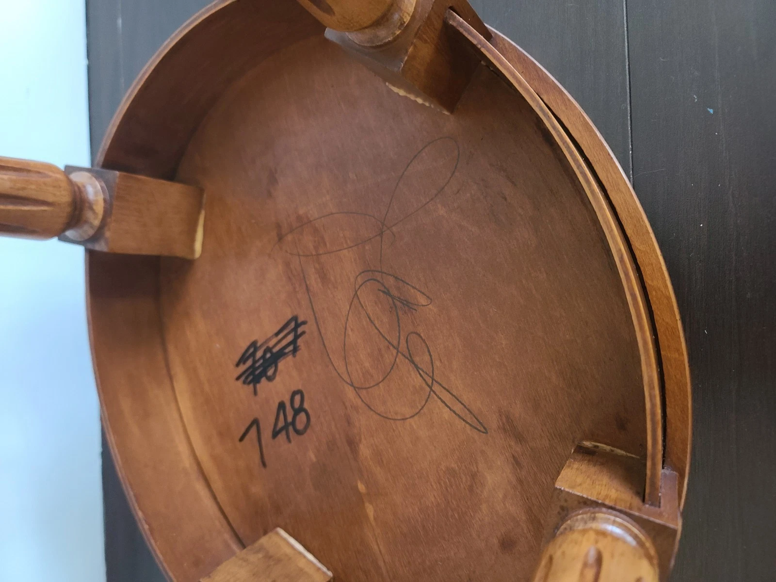 Vintage French Louis XVI Style Marble Top Side Tables Brass Gallery Hearts - Image 12