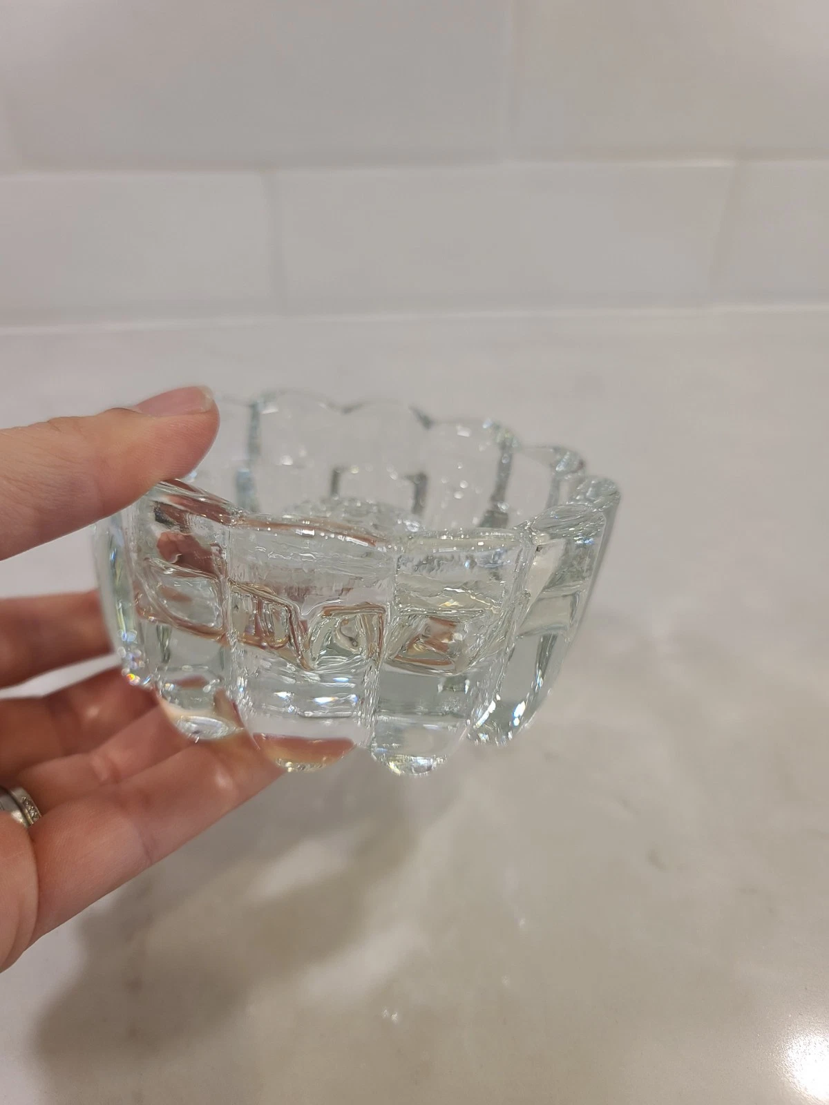 Vintage Princess House Lead Crystal 3 Way One Candle Holder - Image 6