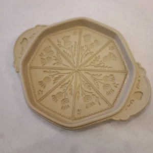 Scottish Thistle Shortbread Mold 11x9 Stoneware, Brown Bag Cookie Art. 1988