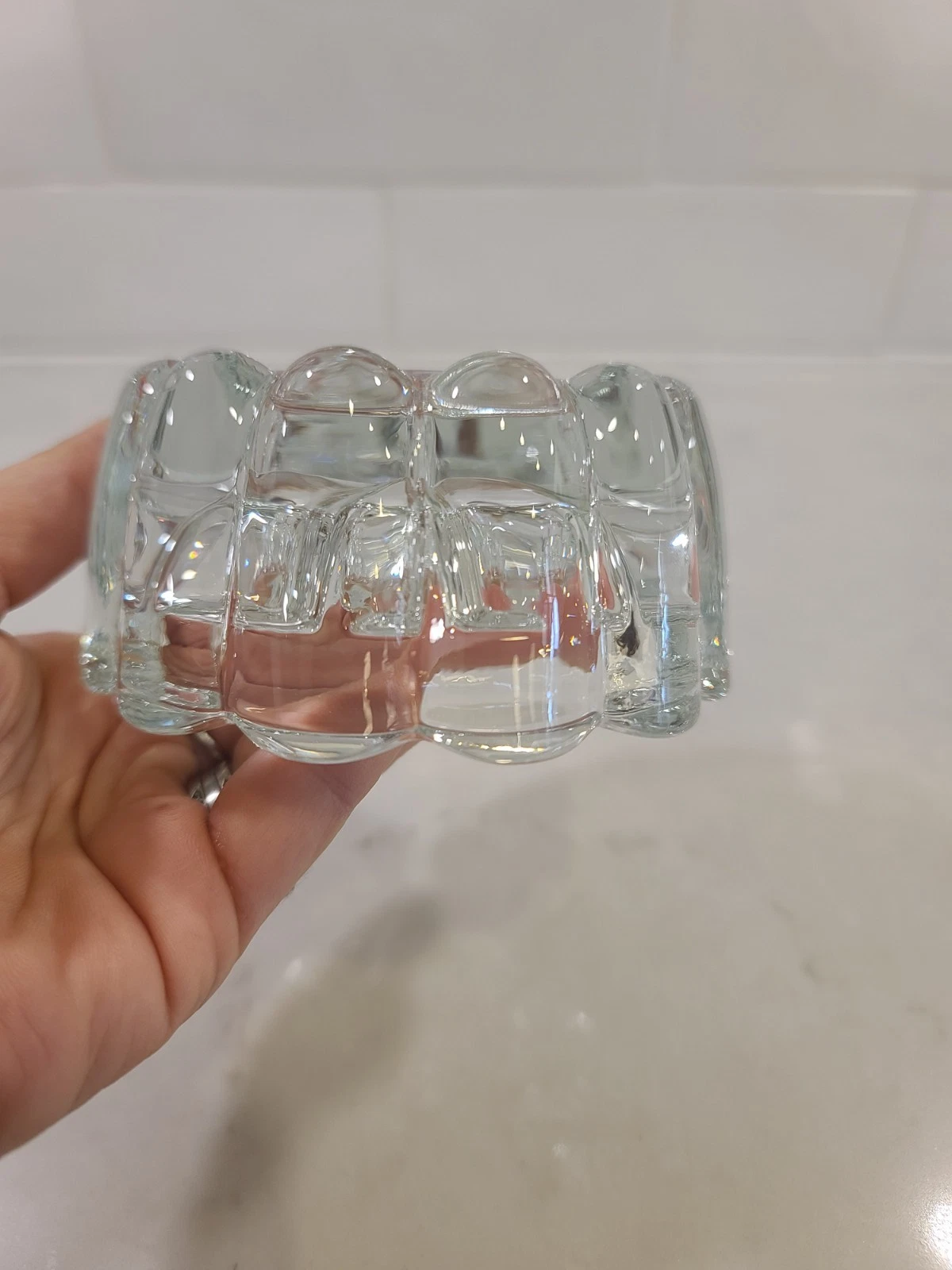 Vintage Princess House Lead Crystal 3 Way One Candle Holder - Image 2