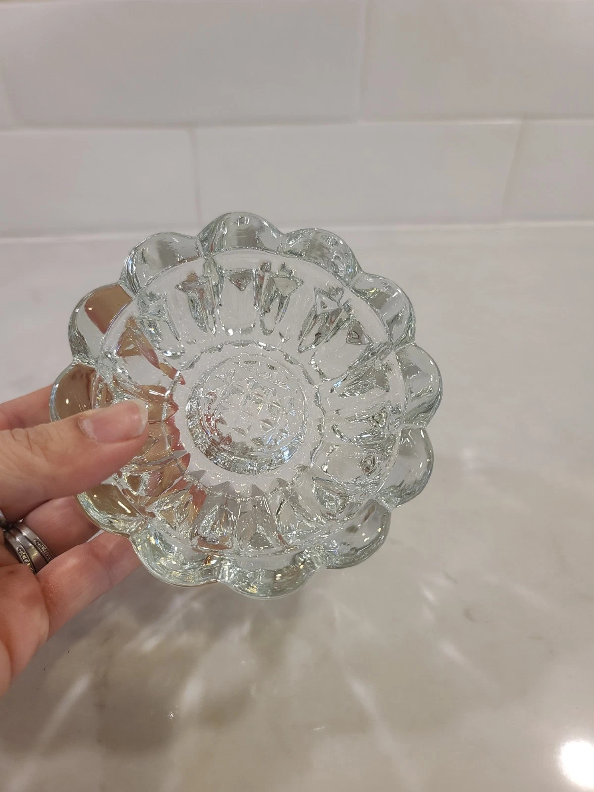 Vintage Princess House Lead Crystal 3 Way One Candle Holder - Image 5