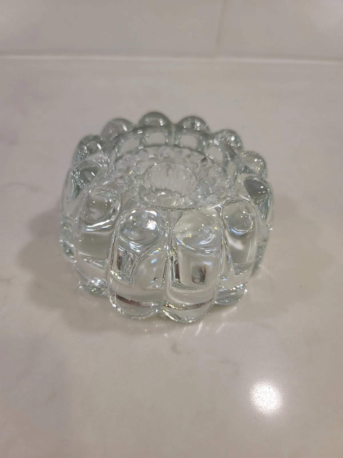 Vintage Princess House Lead Crystal 3 Way One Candle Holder