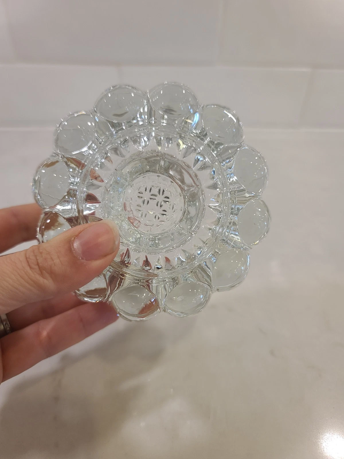 Vintage Princess House Lead Crystal 3 Way One Candle Holder - Image 4
