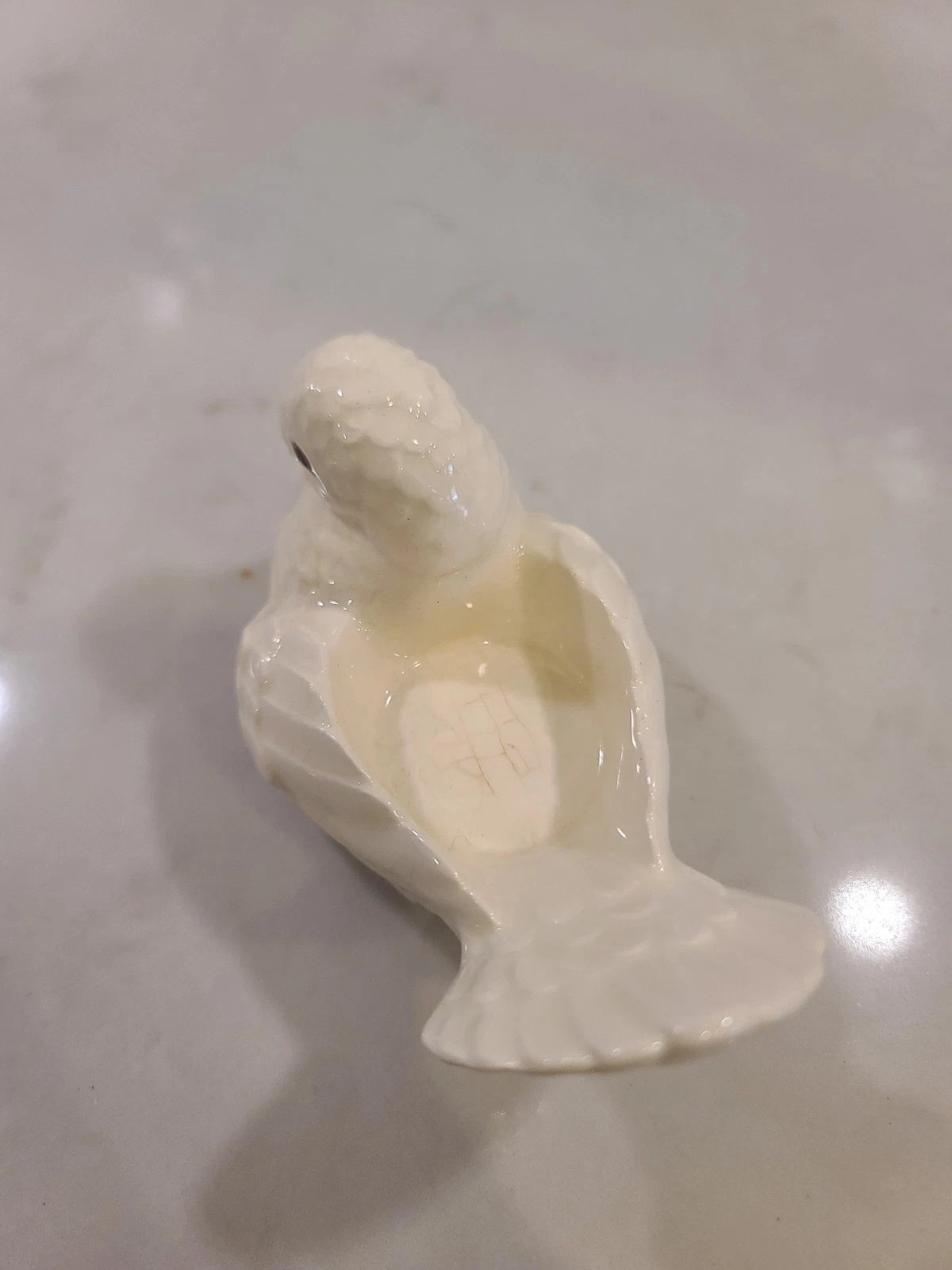Vintage 1960's Ceramic WHITE DOVE Votive CANDLE HOLDER Bird ^ - Image 12