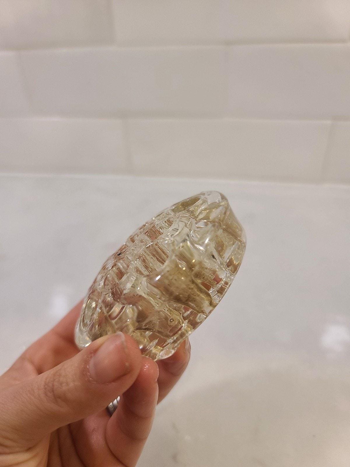 Vintage Glass Flower Frog - 11 Hole Clear Floral Arranger - Sustainable Floristry Tool - Image 5